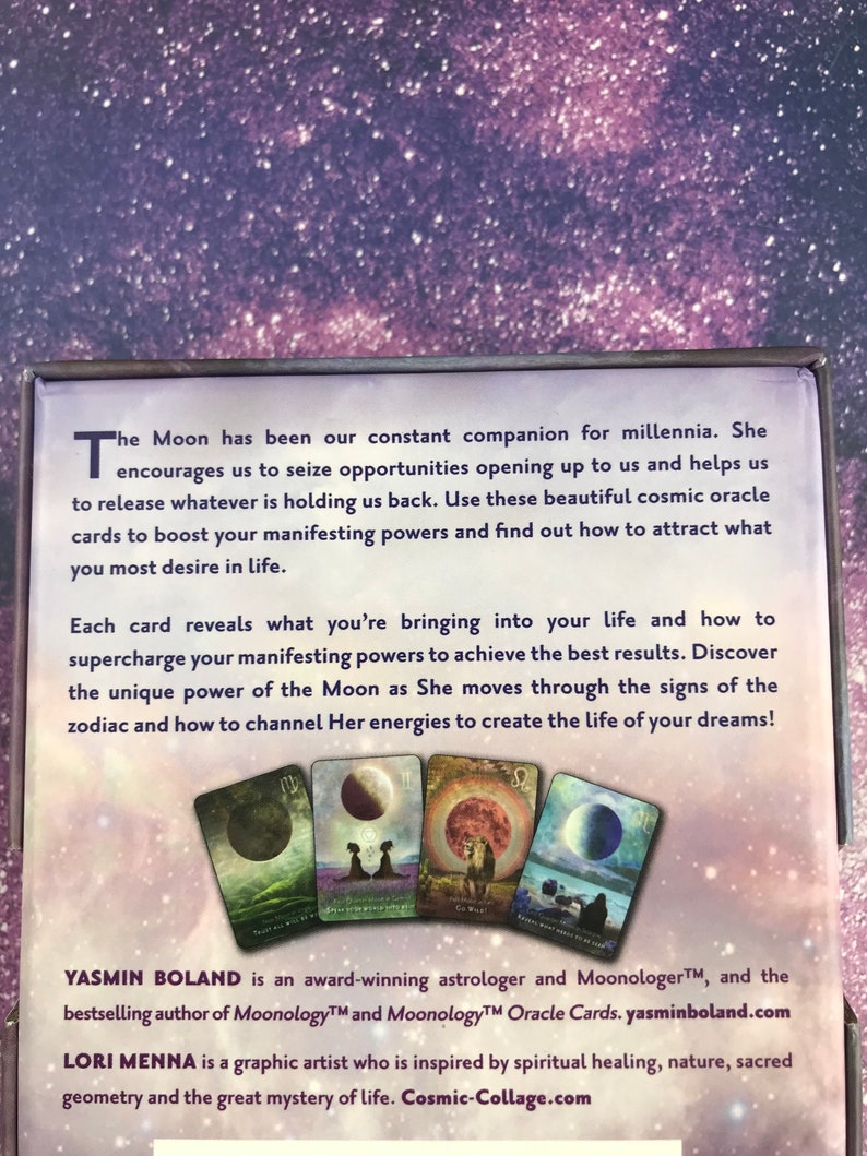 Moonology Manifestation Oracle A 48card Deck and Guidebook Etsy