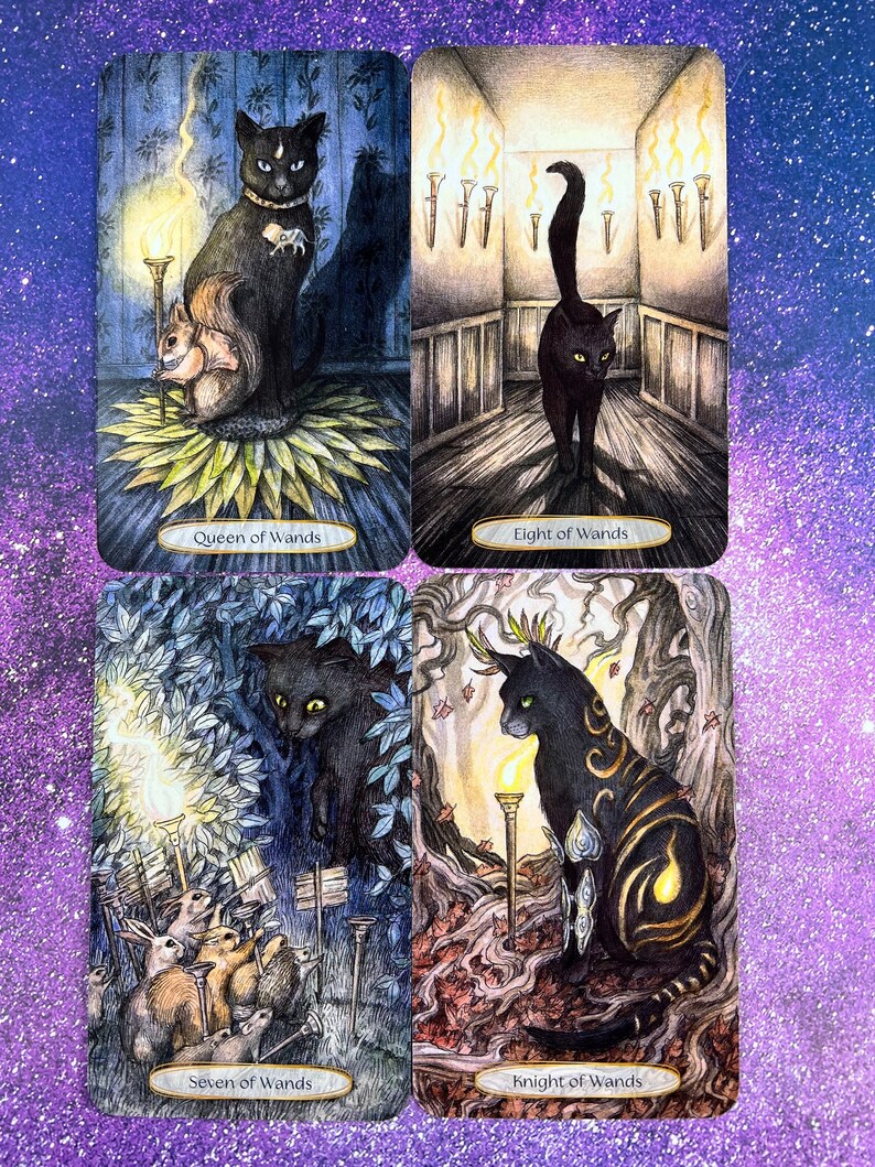 Soul Cats Tarot Cards 78card Deck and 216page Book Etsy