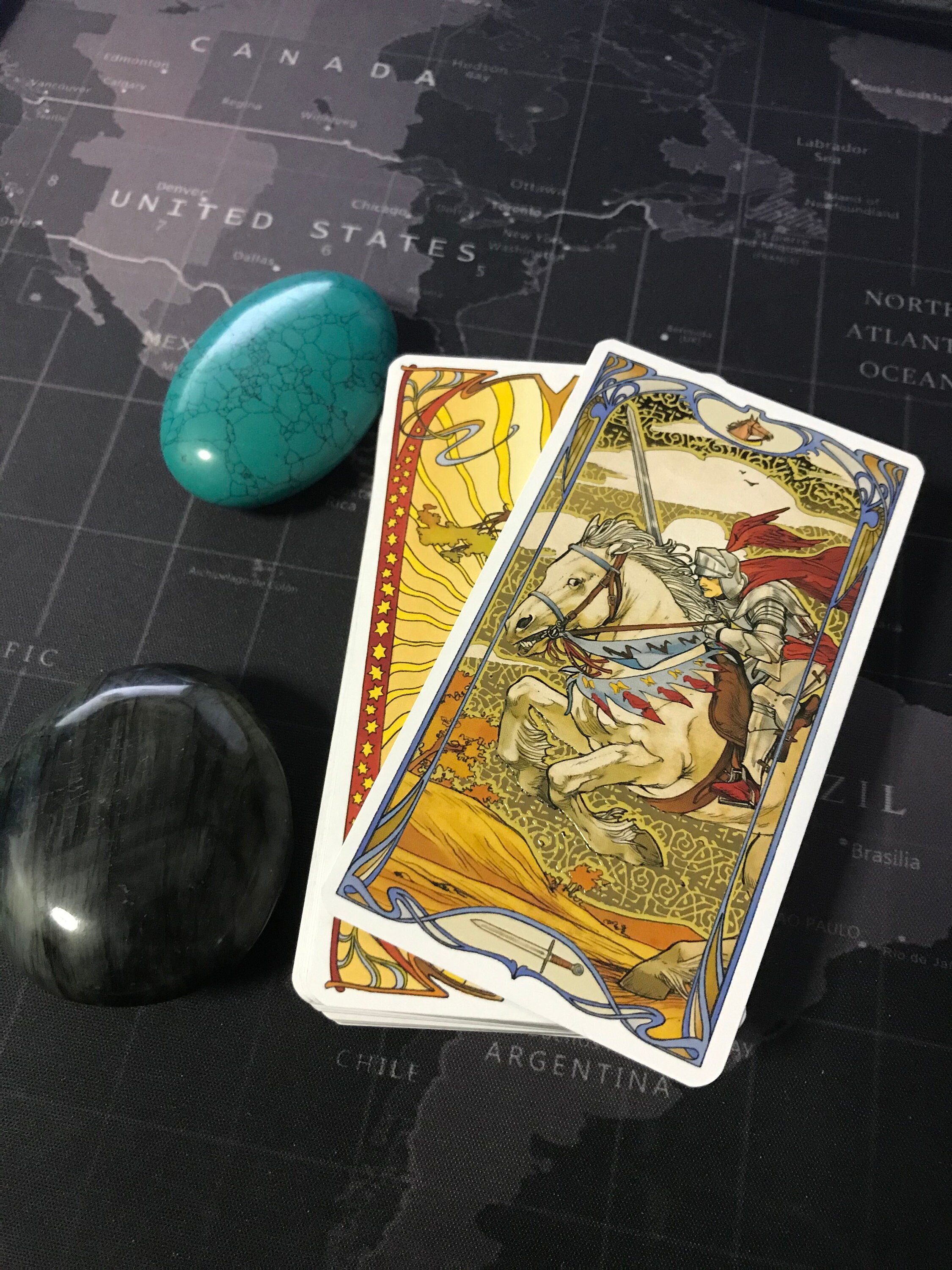 Golden Art Nouveau Tarot Tarot Cards Deck Classic Tarot Etsy