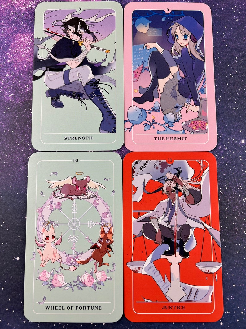 Anime Tarot Cards Explore the Archetypes Symbolism and - Etsy