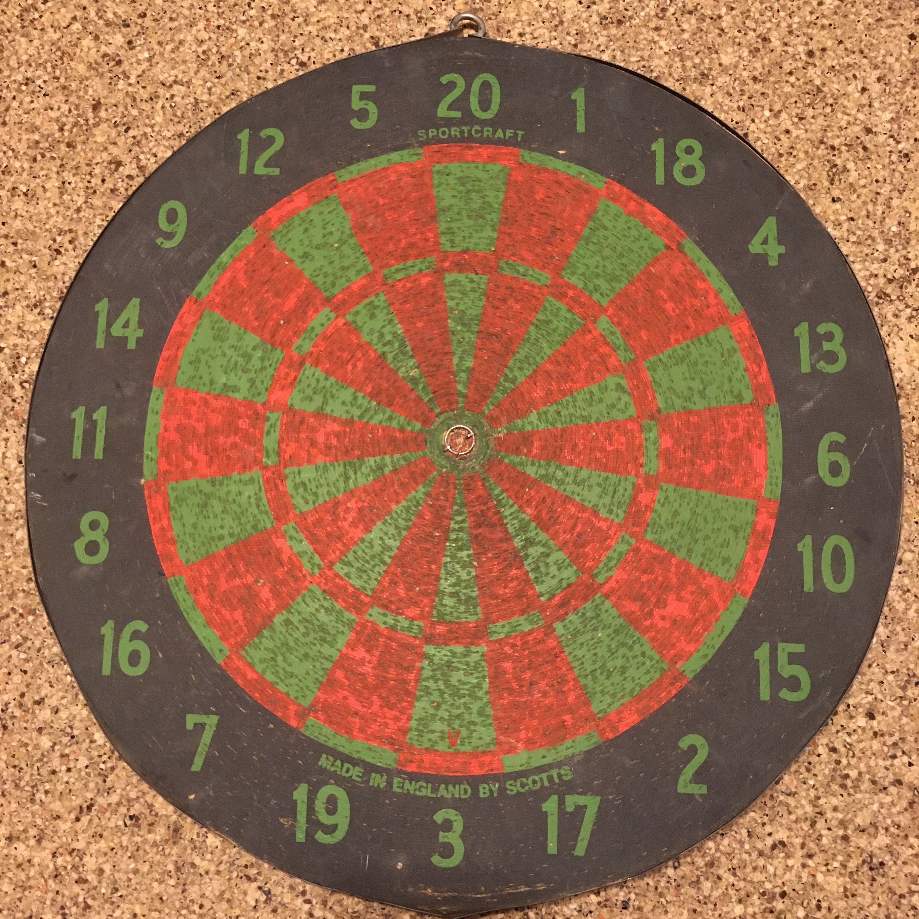 Vintage Sportcraft Dart Board Etsy