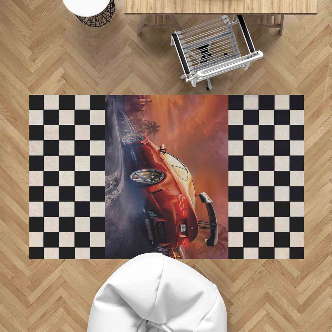 Race car rug. kids play rug. race car area rug. cars rug. Etsy