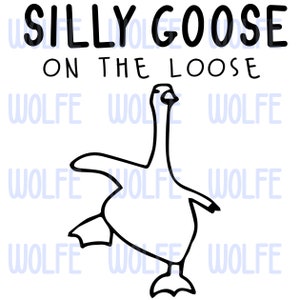 Silly Goose en liberté - Lot de fichiers SVG, PNG et AI