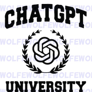 Chat GPT University - Bundel met SVG-, PNG- en ai-bestanden