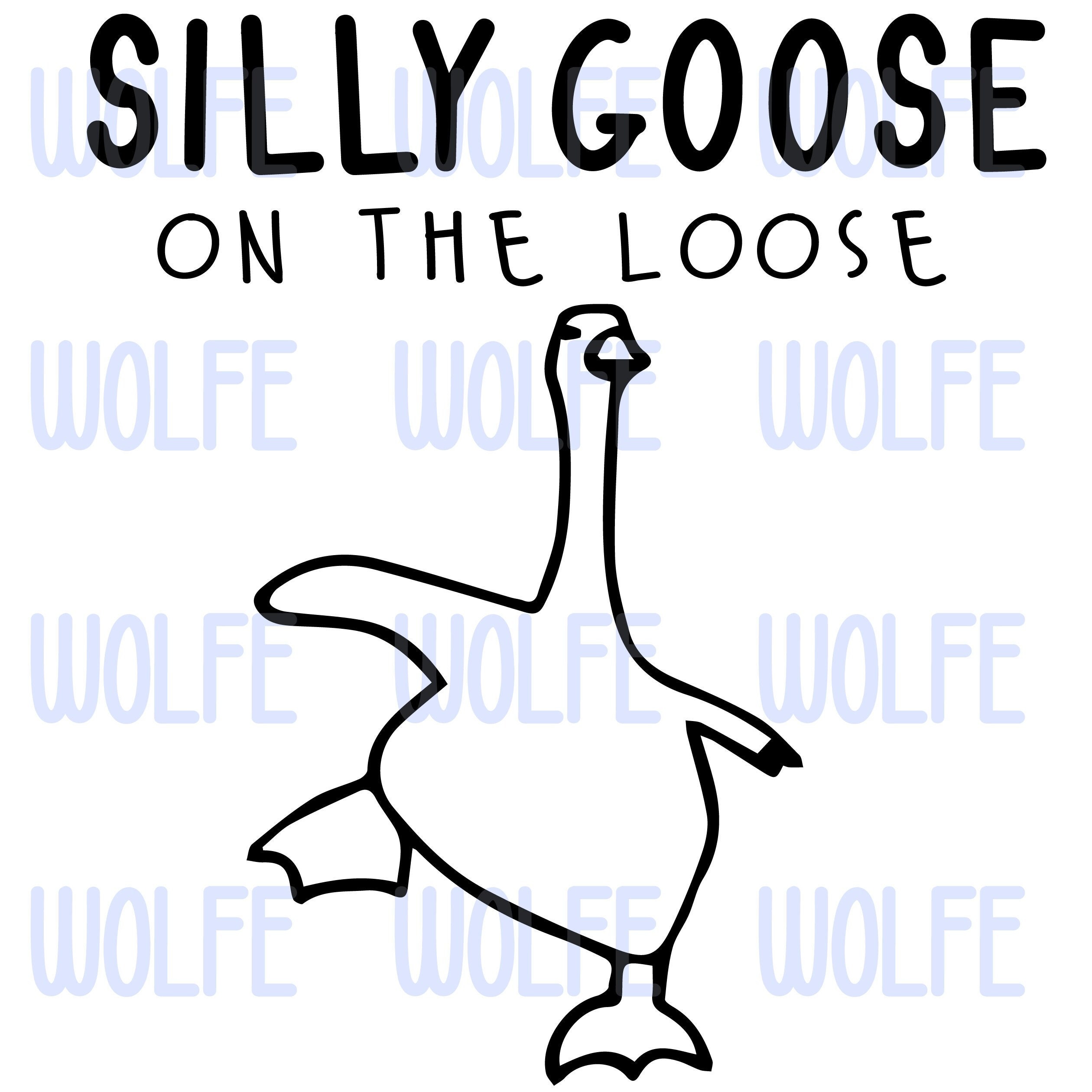 Silly Goose on the Loose SVG, PNG, & AI File Bundle - Etsy