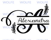 Personalized Monogram Name SVG, PNG, & AI File Bundle