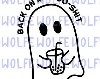 Back On My Boo-blad: bundel met png-, SVG- en AI-bestanden