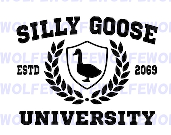Silly Goose University - SVG-, PNG- en AI-bestandsbundel