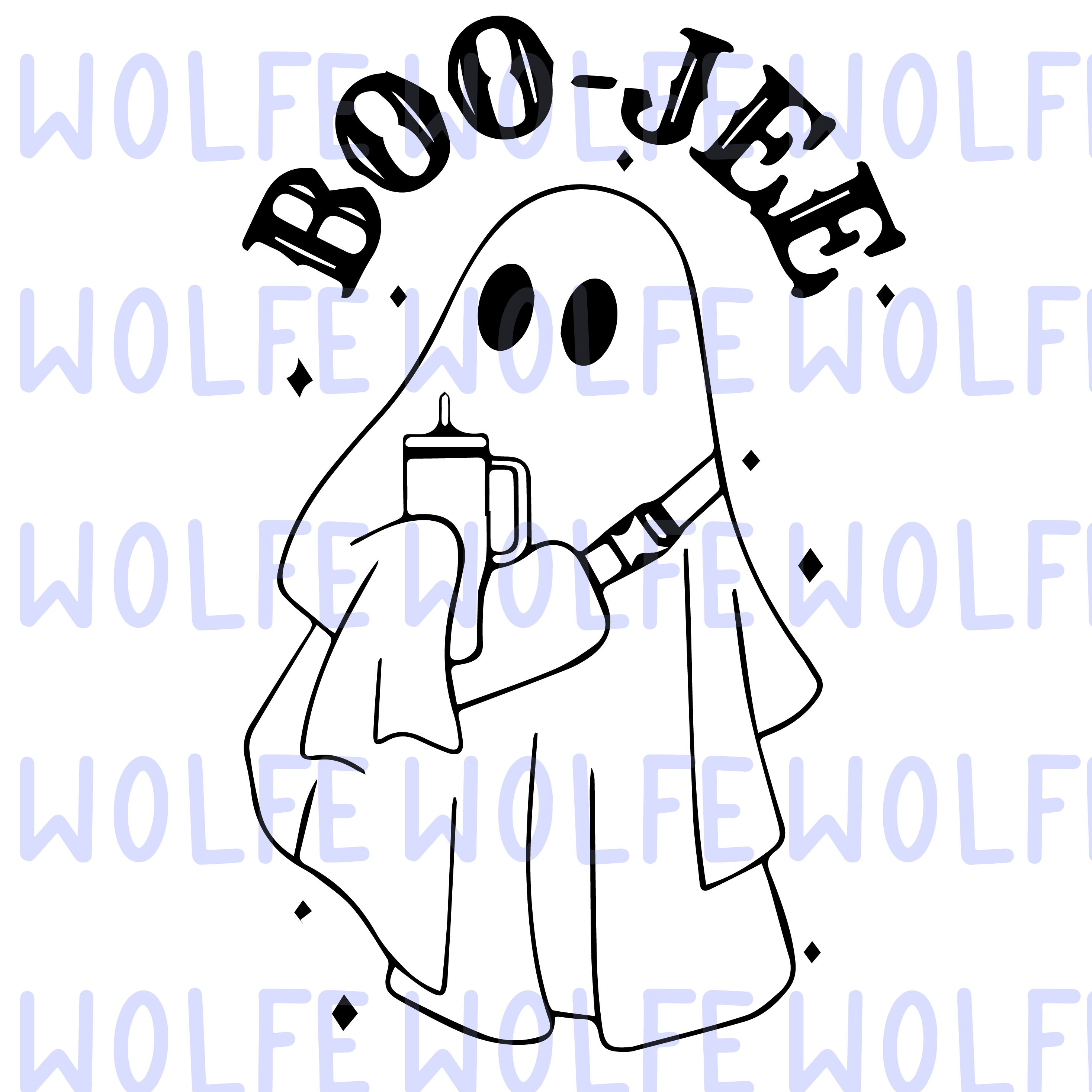 Boo-Jee Halloween Ghost: bundel met png-, SVG- en AI-bestanden