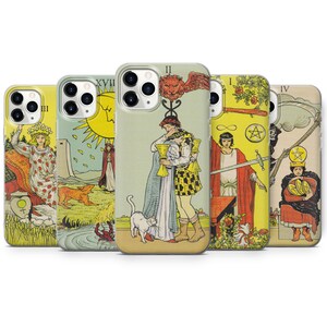 Tarot Card Inspired Phone Case Cover Magician Moon Lovers per iPhone 7, 8, XS, XR, 11PRO & Samsung S7, S8, A6, HUAWEI P20 P30 S34