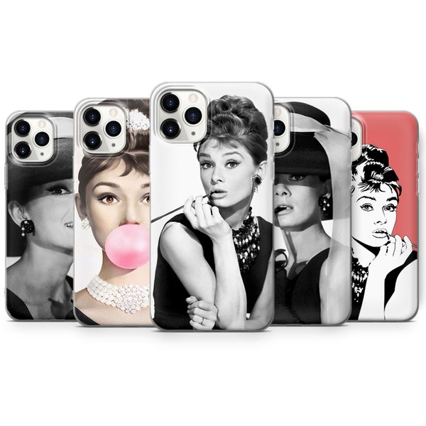 Audrey Hepburn Portrait Iconic Hat Funny Cute Case Cover für iPhone 13, 7, 8, XS, XR, 11PRO & Samsung S7, S8, A6, HUAWEI P20 P30 S45