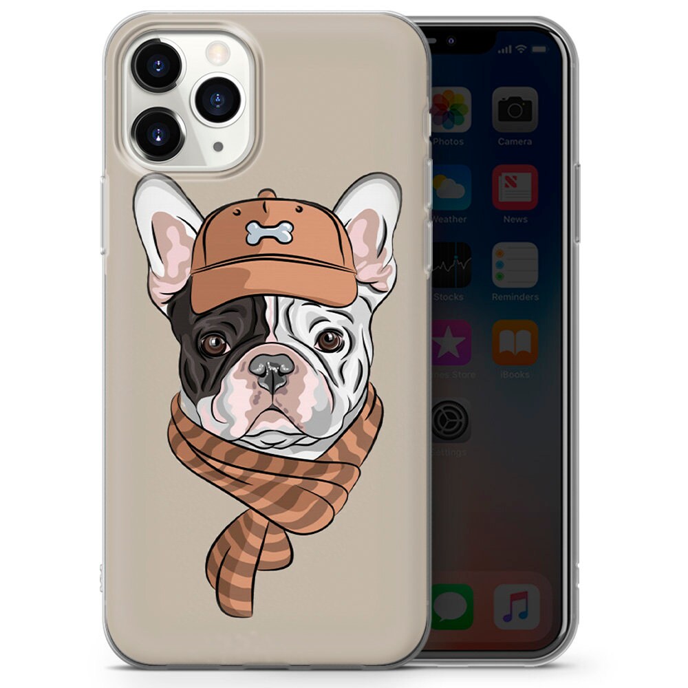 French Bulldog Cute Funny Pattern Stripes Retro Phone Case Cover for ...