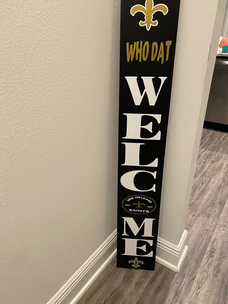 New Orleans Saints Who Dat Sign Etsy