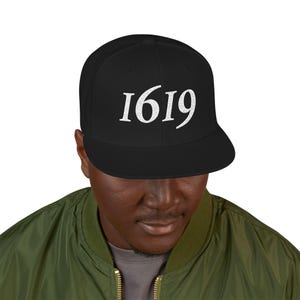 Embroidered 1619®n Snapback Hat: Black History Pride