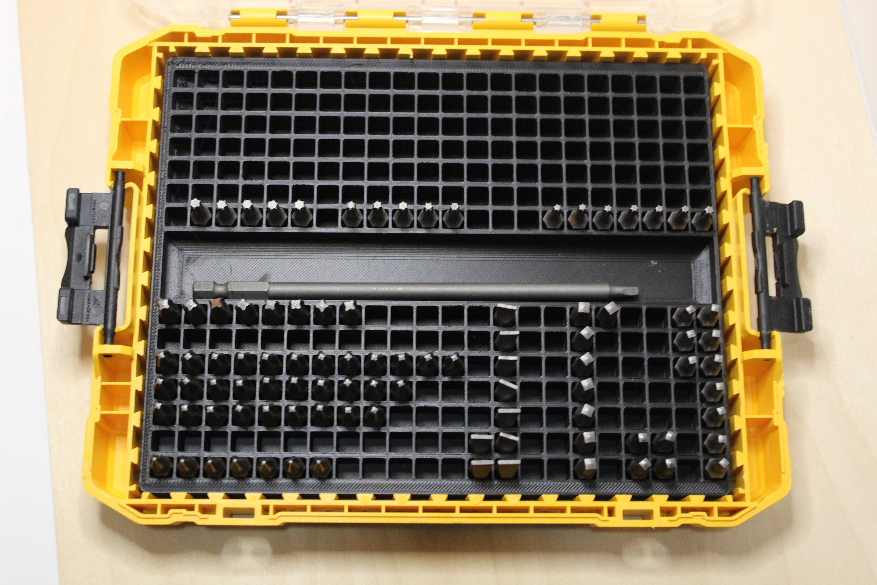 DEWALT Small Parts Storage Organizer 2 Compartments - Clear Lid for sale  online