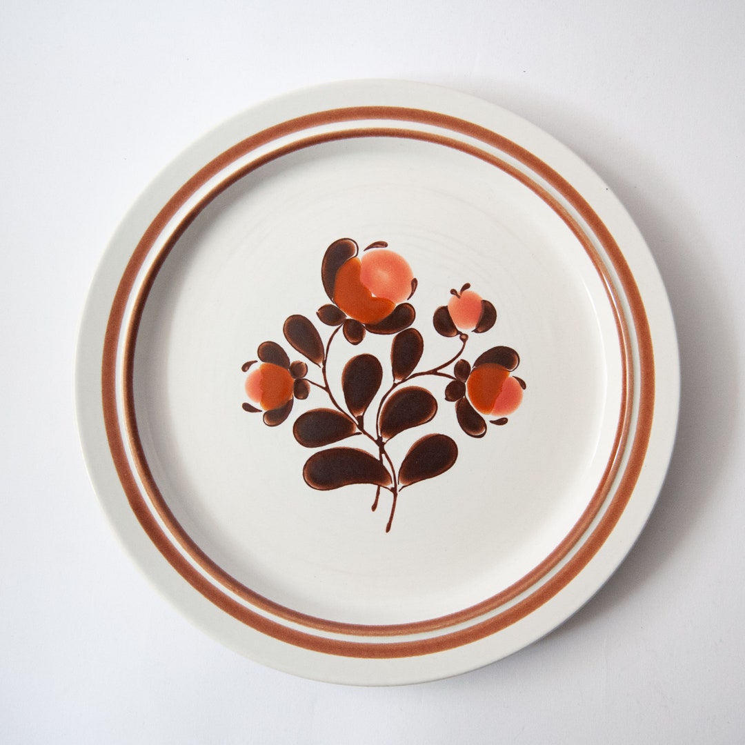 Mioko Japanese Stoneware Newcor Heather 10 3/4 Floral Dinner Plate Etsy