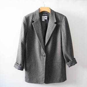 Vintage Sag Harbor One Button Wool Blend Blazer 8