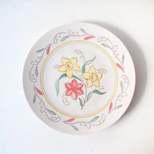 Vintage Harmony House Floral "Sommerset" Pattern Melmac 10" Dinner Plate