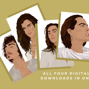 Greta Van Fleet Single Vector Art Pack | GVF Digital Prints | GVF Band Posters