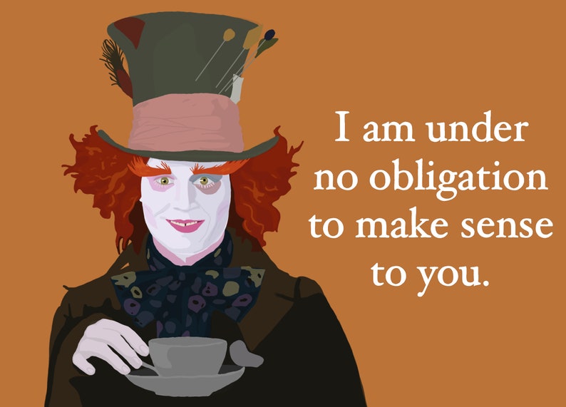 Hatter Text Mad Hatter Digital Vector Art | Halloween Print - Etsy