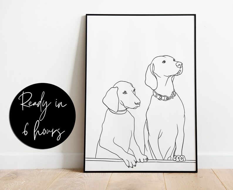 Puede incluir: Ilustraci&oacute;n en blanco y negro de dos perros mirando hacia arriba. Los perros est&aacute;n dibujados en un estilo simple y minimalista.