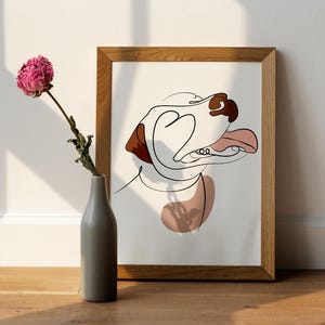 Pet Portrait, Hand-illustrated Custom Portrait, Personalized Dog Wall Art, Pet Memorial Ideas, Digital or Print, Couple Gift (Digital)