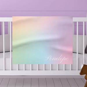 Rainbow Soft Fleece Baby Blanket, Cozy Nursery Decor, Perfect Baby Shower Gift, Multicolor Playtime Blanket, Personalized Baby Gift
