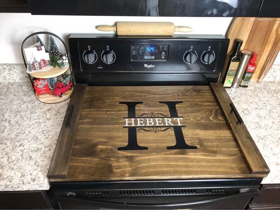 Noodle board stove cover - Wood & Whatnot