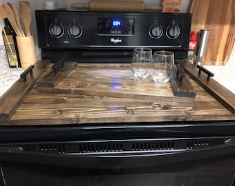 Raised Stove Cover Typically for Gas Ranges Custom Made, Multiple Sizes  READ DESCRIPTION 