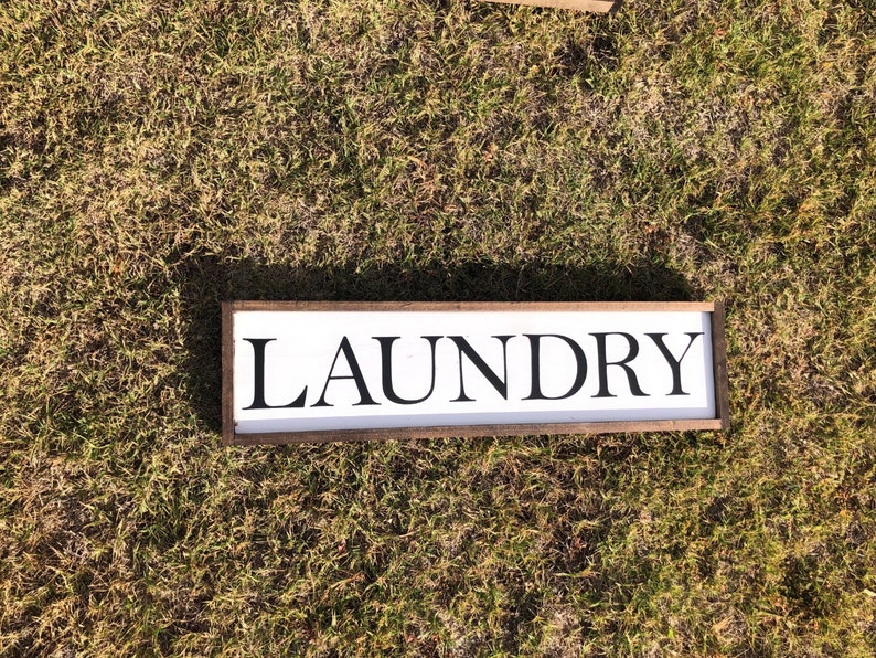 Gerahmte Waschküche Bauernhaus Zeichen Holz Wäsche Zeichen | Etsy