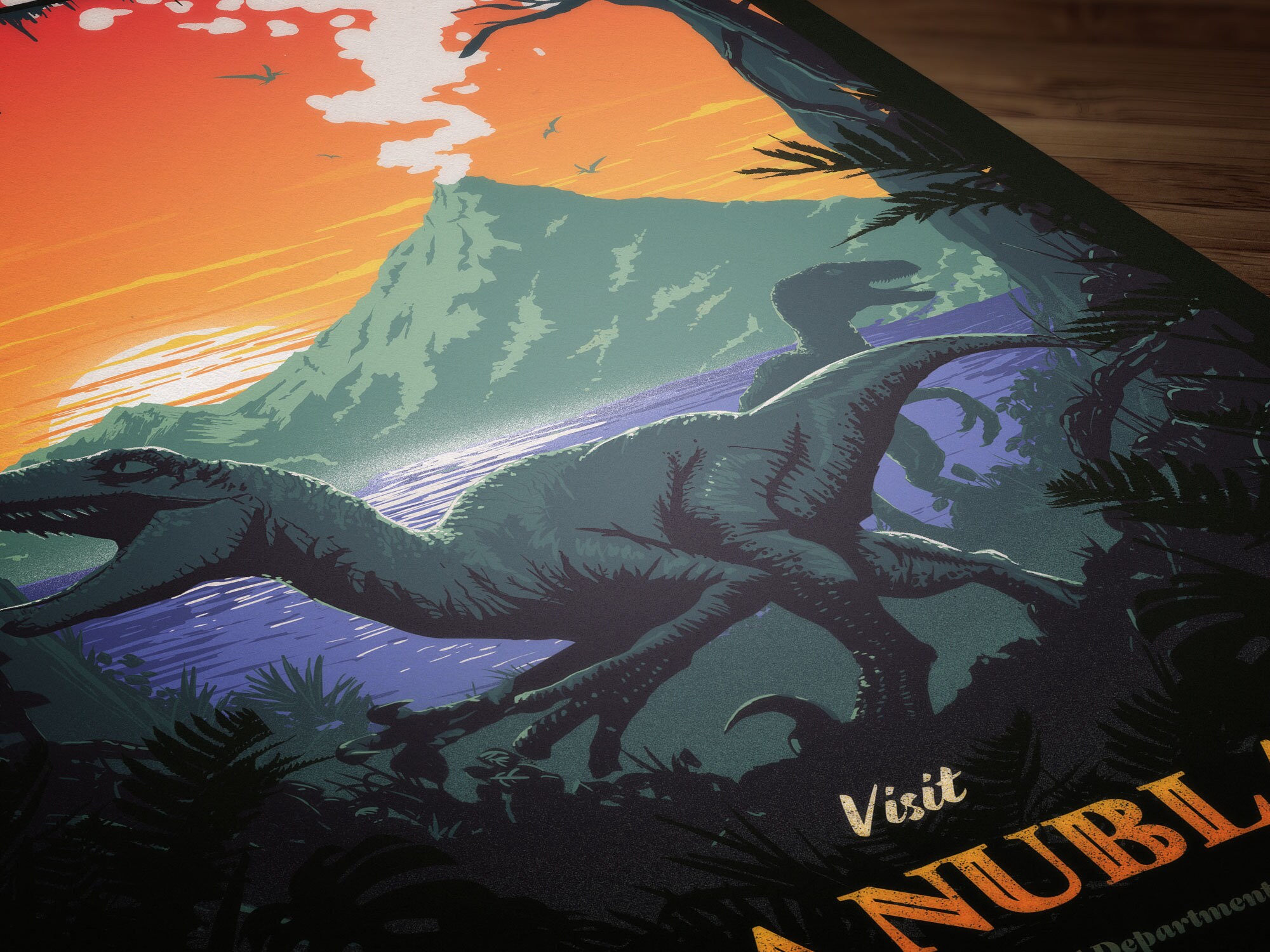 ジュラシック パーク ポスター - ビンテージ トラベル ポスター アート