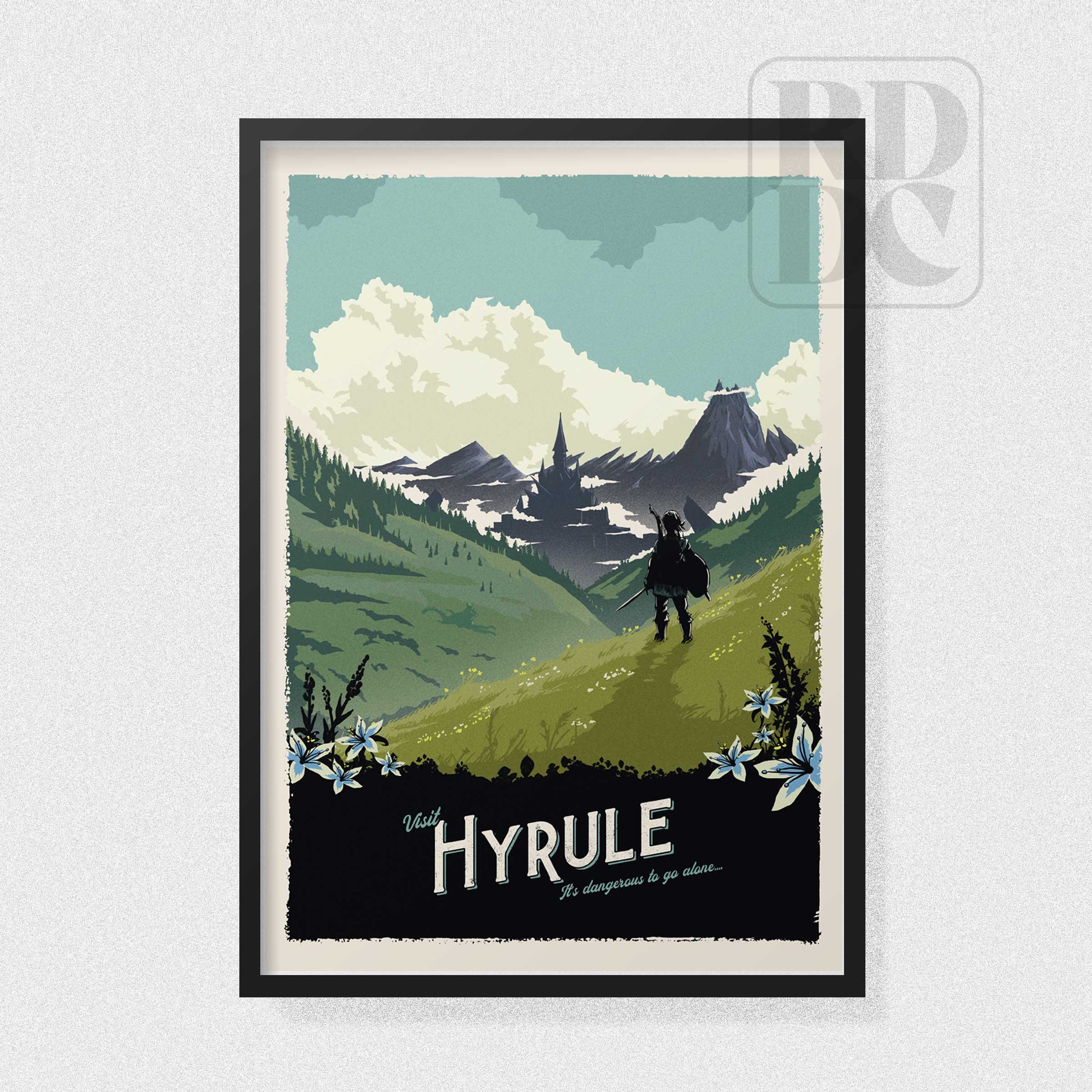 Hyrule Travel Poster – Legend of Zelda BOTW Inspired Art Print - Etsy