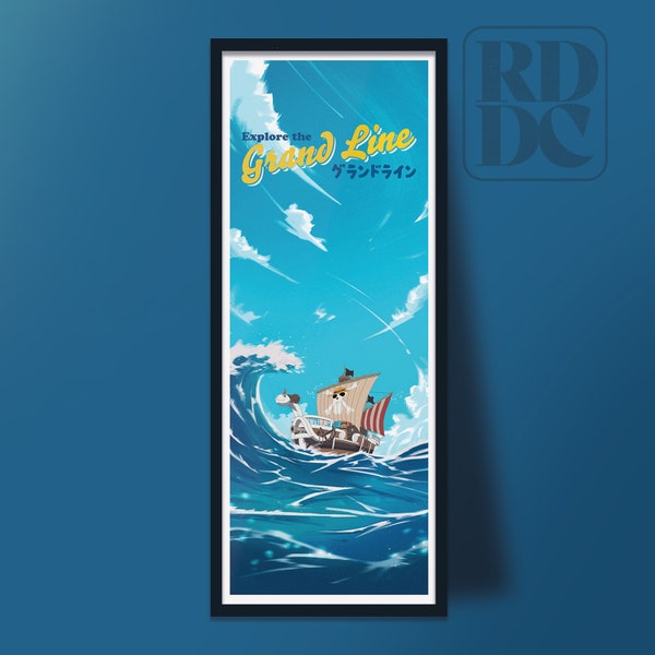 The Grand Line Poster Print - One Piece Poster Art - Anime Poster