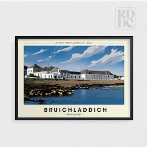 Whisky Distillery Print - Scotland - Bruichladdich Distillery - Whisky Wall Art