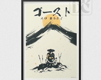 Yotei Art Print, Ghots of Yotei Poster Art - Video Game Poster, Video Game Art, Prints, Gamer Decor, Video Game Gift, UK/ Worldwide