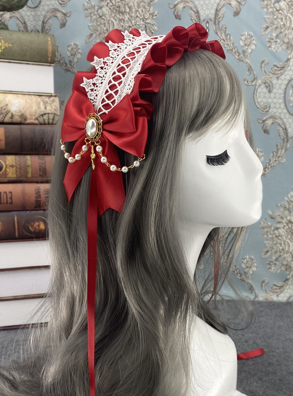 Lolita Lace Hair Band Headdress Maid Lace Hair Accessories Etsy