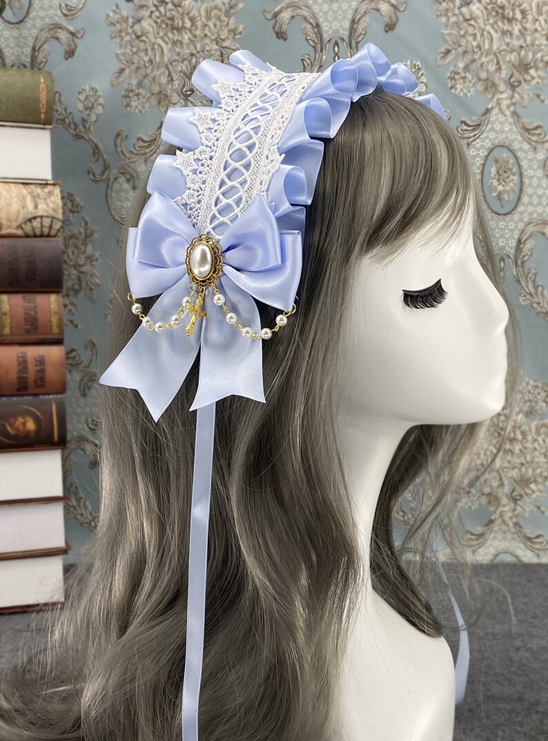 Lolita Lace Hair Band Headdress Maid Lace Hair Accessories Etsy