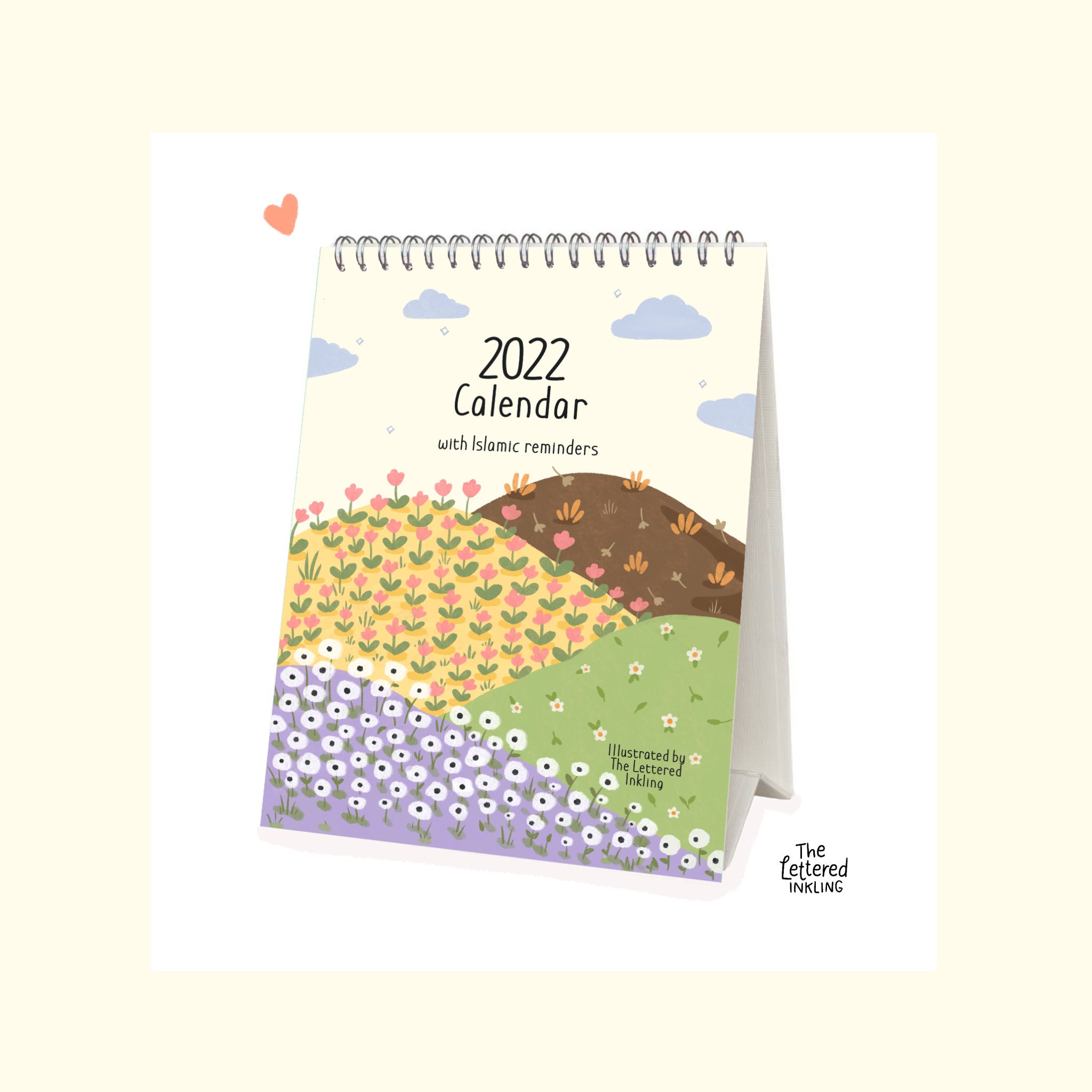 2022 Desktop Calendar With Islamic Reminders Islamic Art | Etsy