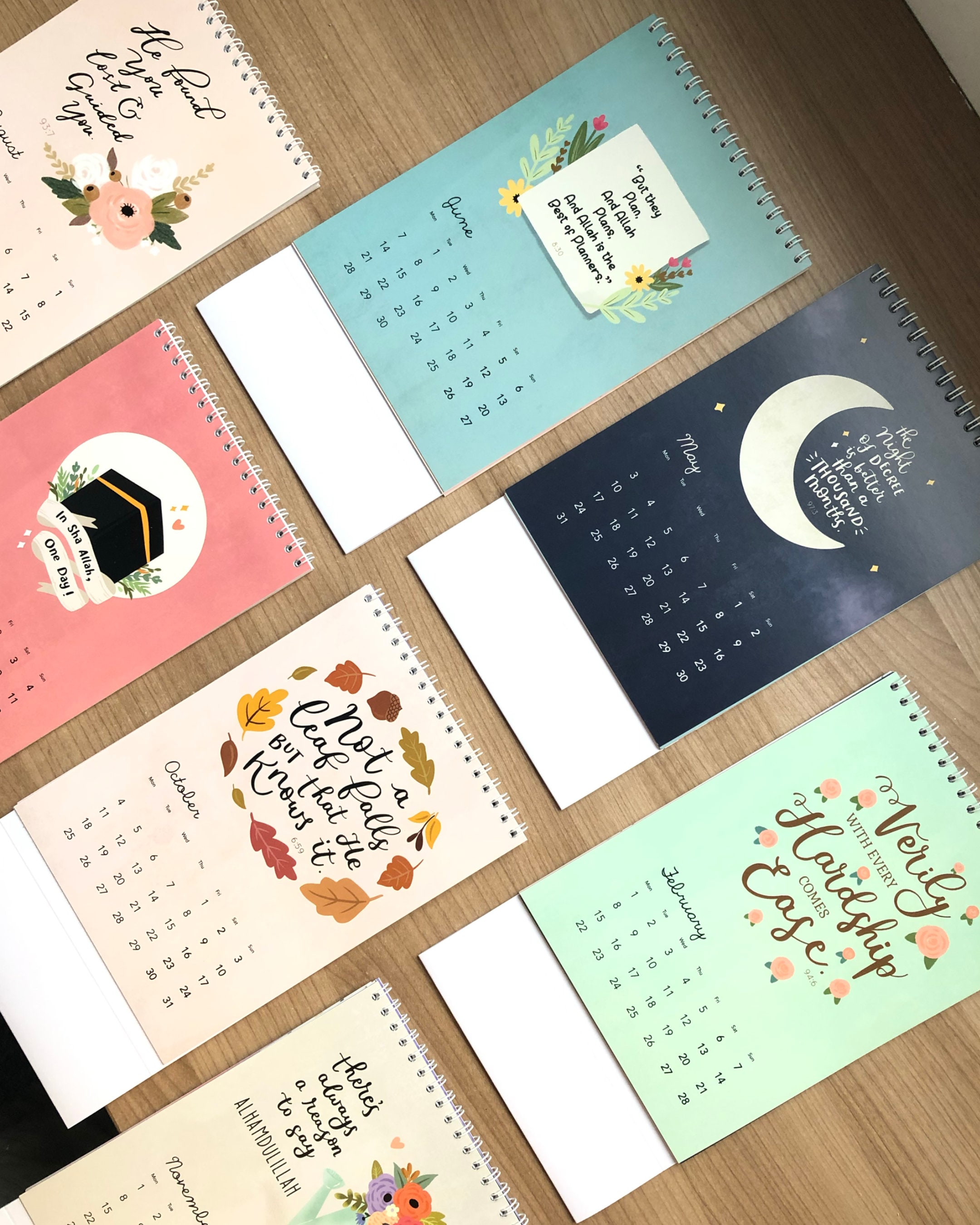 2021 Islamic calendar desktop A5 Muslim calendar Islamic Etsy
