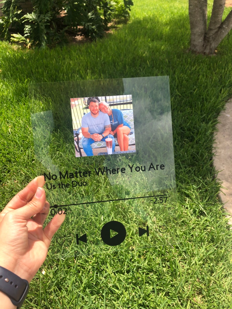 Personalized Glass Album Cover 8x10 GLASS Music Plaque | Etsy