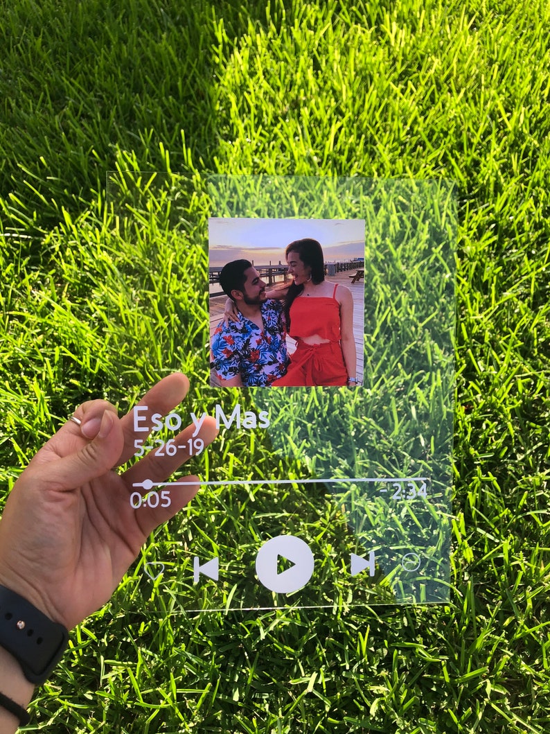 Personalized Glass Album Cover 8x10 GLASS Music Plaque Etsy