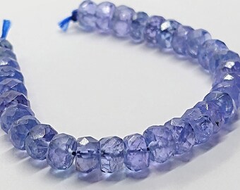 7 St Turmaline Faceted Drop 5x3mm.-Strand 20cm