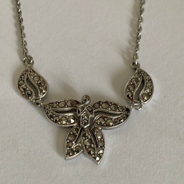 Vintage marcasite necklace