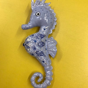 Caballito de mar de juguete navideño