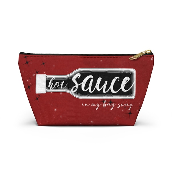 Hot Sauce Travel/Accessory Pouch w T-bottom