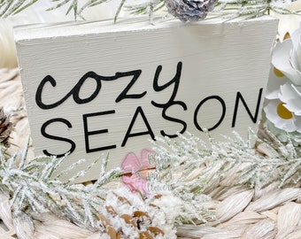 Cozy Season Digital File | SVG DXF PNG | Cricut Cutting Files  | Winter Template | Silhouette | dxf file | cut file