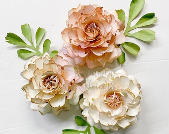 Template 13 Mini Paper Flower Digital File | PNG | SVG | paper flower tutorial | paper flower | small paper flowers | template