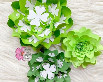 Clover Mini Paper Flower Digital File | PNG/SVG/PDF | paper flower bouquet | paper flower | small paper flowers