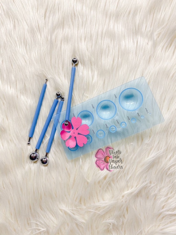 Paper Flower Shaping Tools | Metal Ball Stylus | Paper Flower Tools | Quilling Mold | Craft Tools | Paper Flowers | Paper Craft
