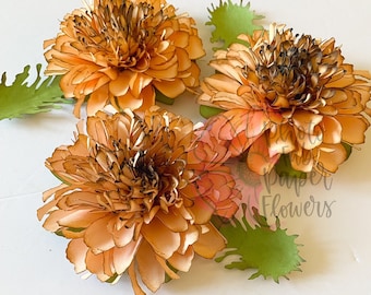 Template 12 Mini Paper Flower Digital File | PNG | SVG | paper flower tutorial | paper flower | small paper flowers | template